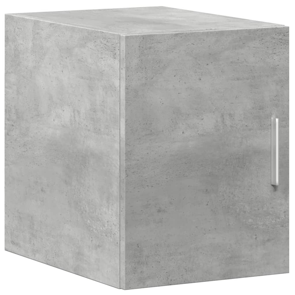 Smalt oppbevaringsskap betong grå 30x42,5x225 cm konstruert tre