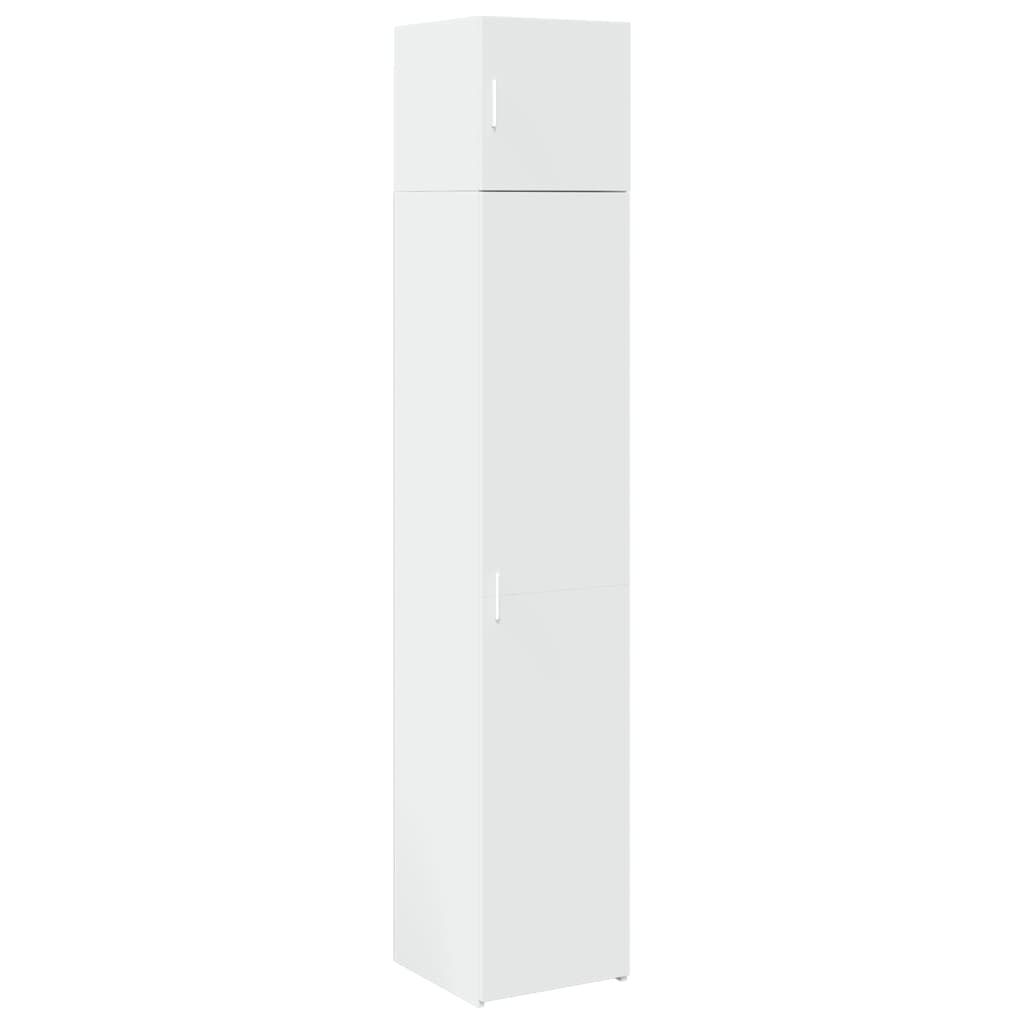 Smalt oppbevaringsskap hvit 40x42,5x225 cm konstruert tre vidaXL
