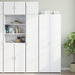 Smalt oppbevaringsskap hvit 40x42,5x225 cm konstruert tre vidaXL