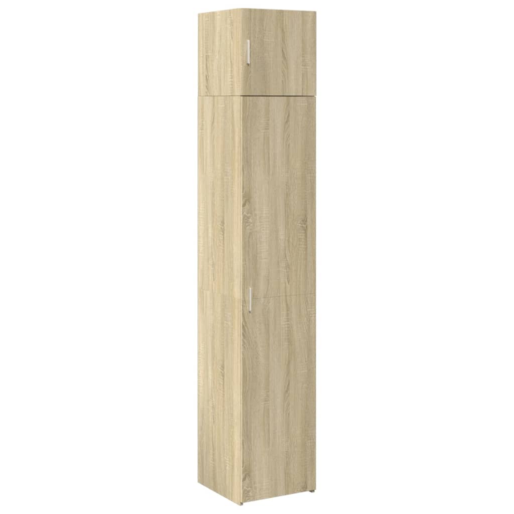 Smalt oppbevaringsskap sonoma eik 40x42,5x225 cm konstruert tre vidaXL