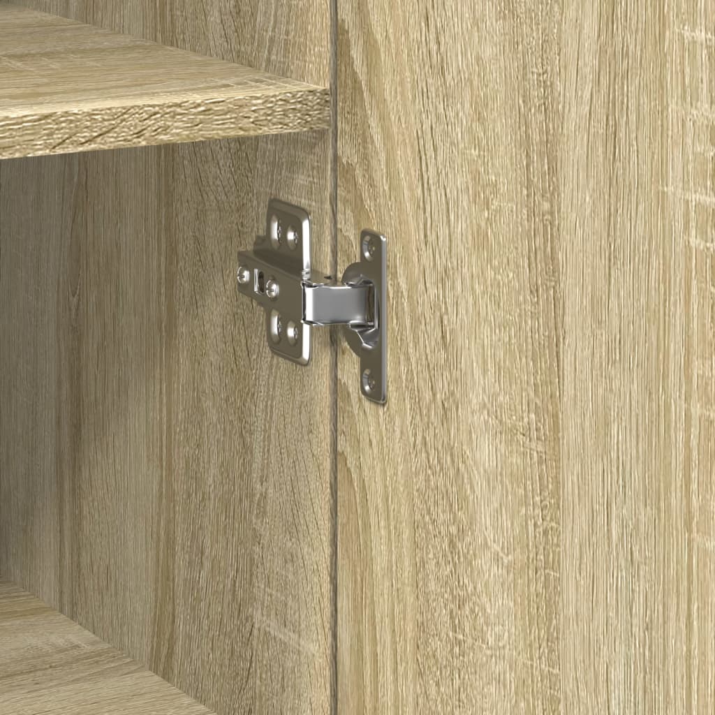 Smalt oppbevaringsskap sonoma eik 40x42,5x225 cm konstruert tre vidaXL