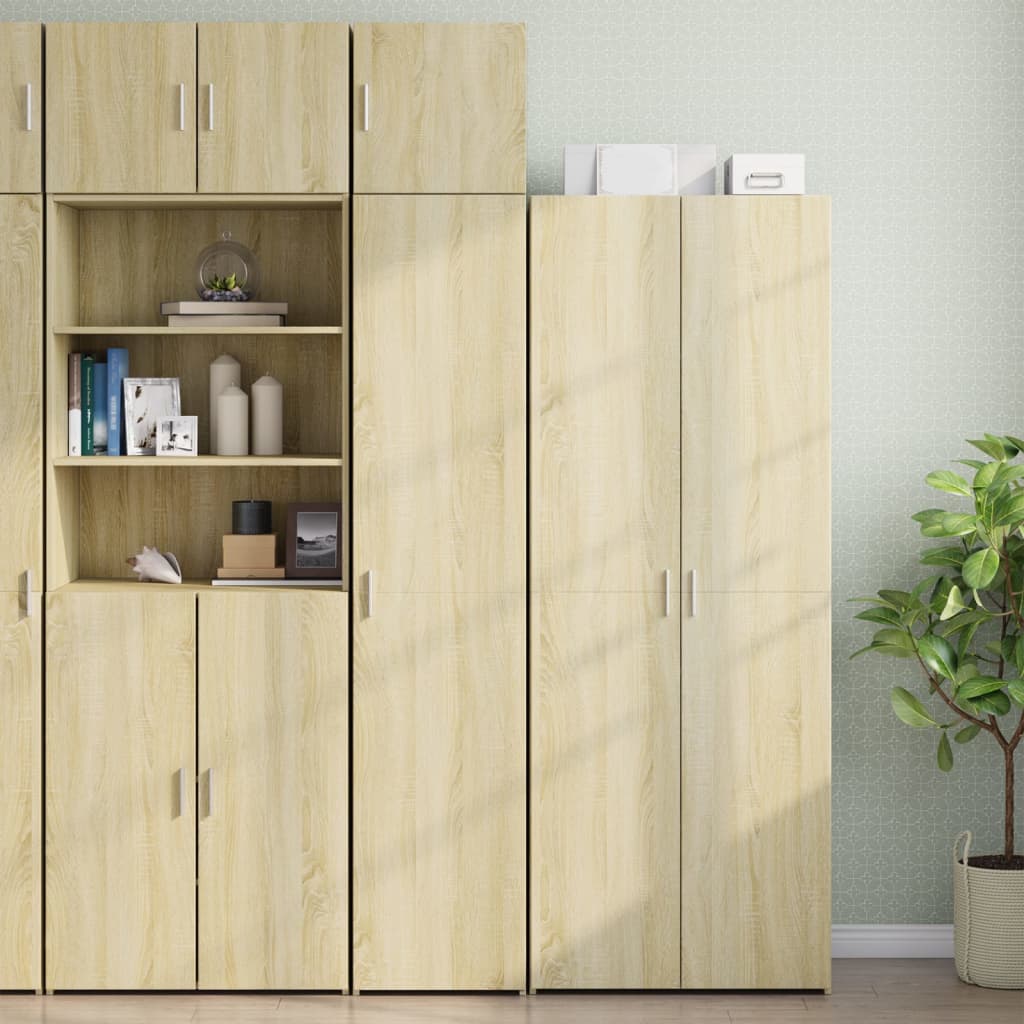 Smalt oppbevaringsskap sonoma eik 40x42,5x225 cm konstruert tre vidaXL