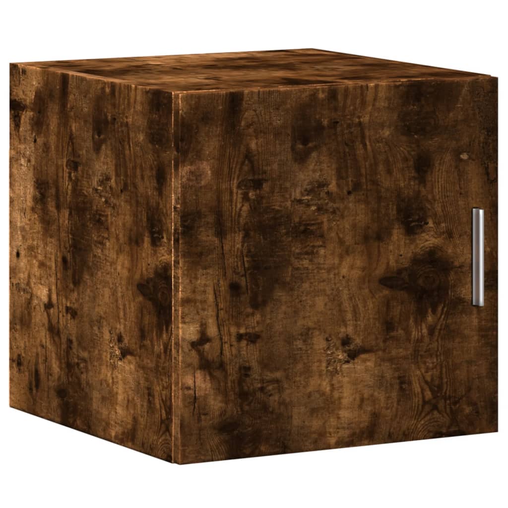 Smalt oppbevaringsskap røkt eik 40x42,5x225 cm konstruert tre
