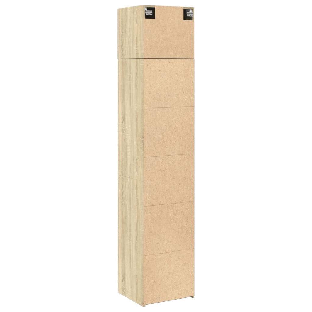 Smalt oppbevaringsskap sonoma eik 45x42,5x225 cm konstruert tre
