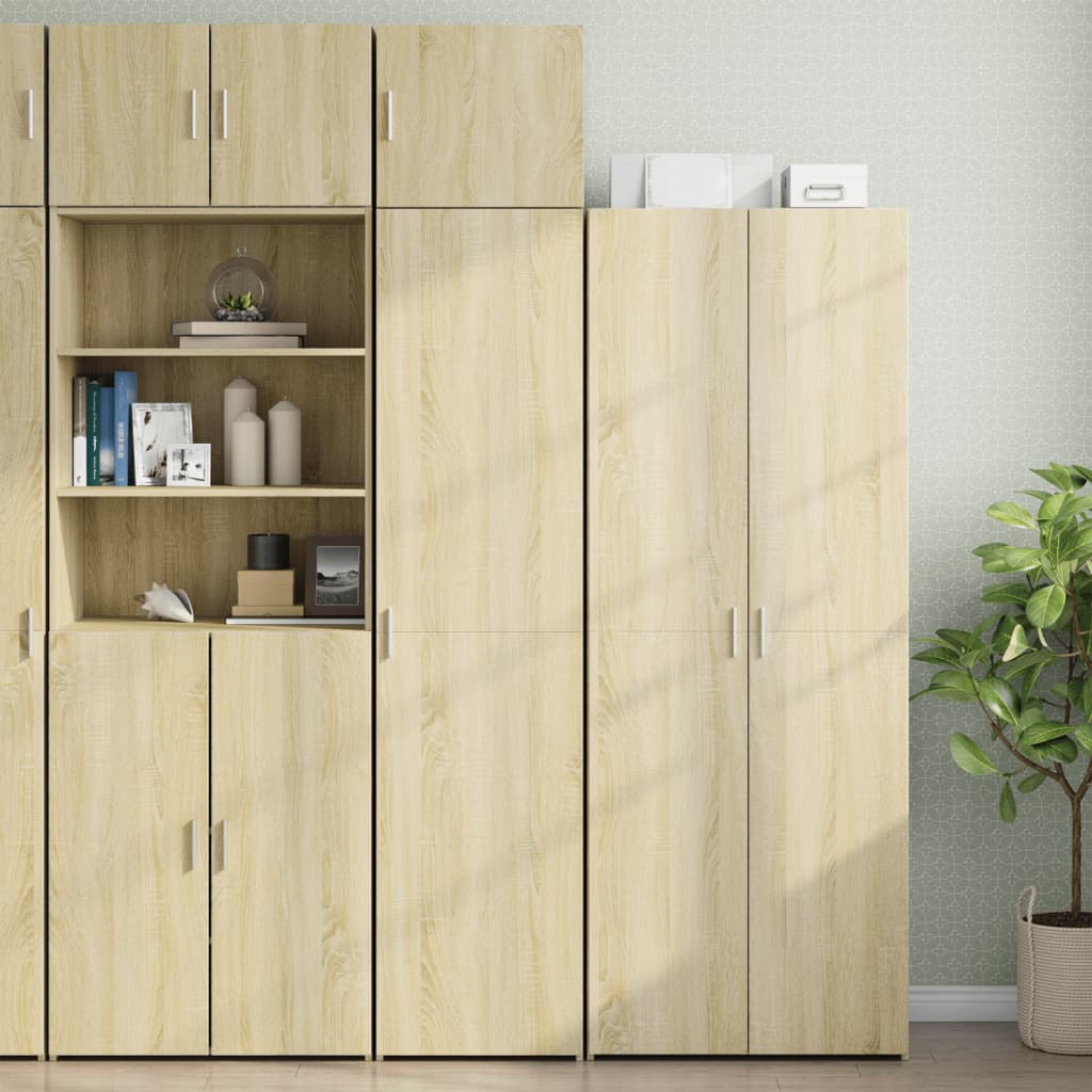 Smalt oppbevaringsskap sonoma eik 45x42,5x225 cm konstruert tre