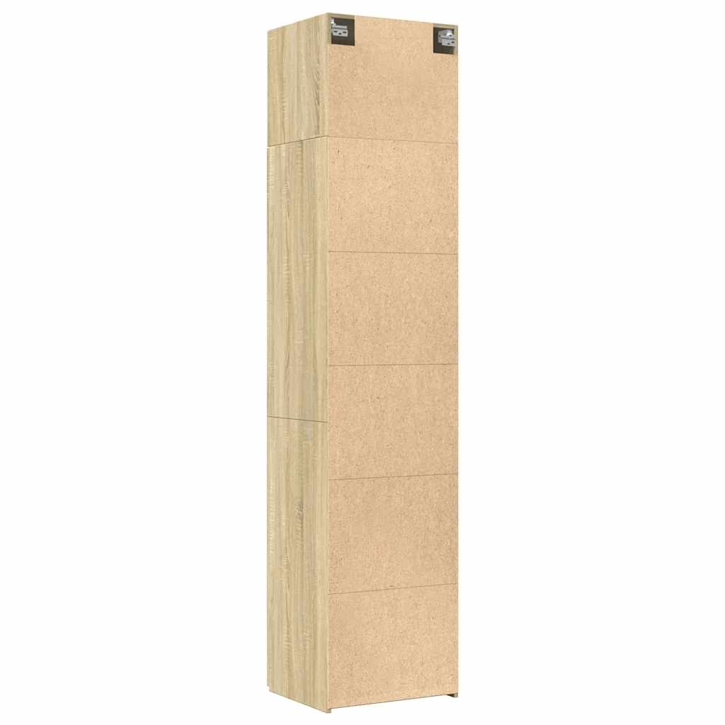 Smalt oppbevaringsskap sonoma eik 50x42,5x225 cm konstruert tre