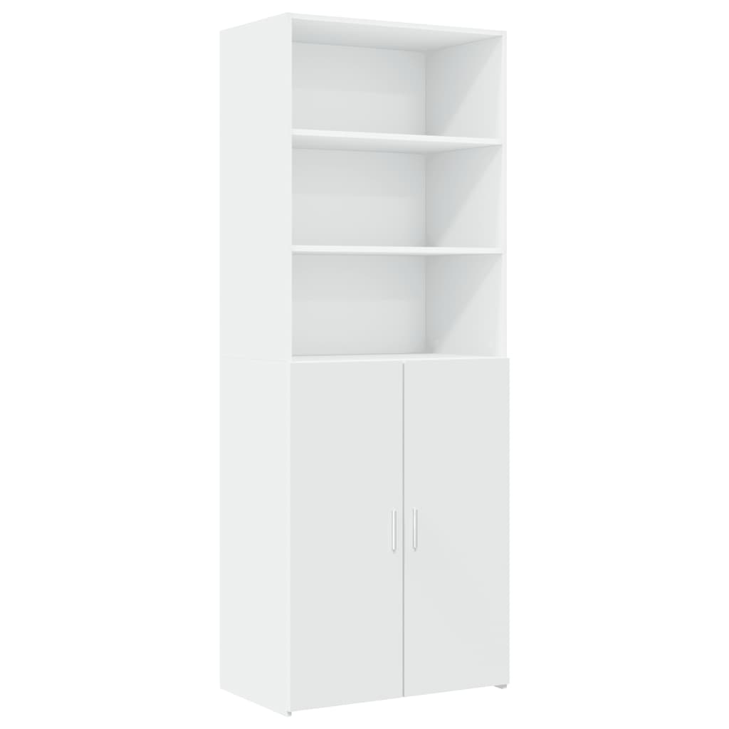 Oppbevaringsskap hvit 70x42,5x225 cm konstruert tre vidaXL