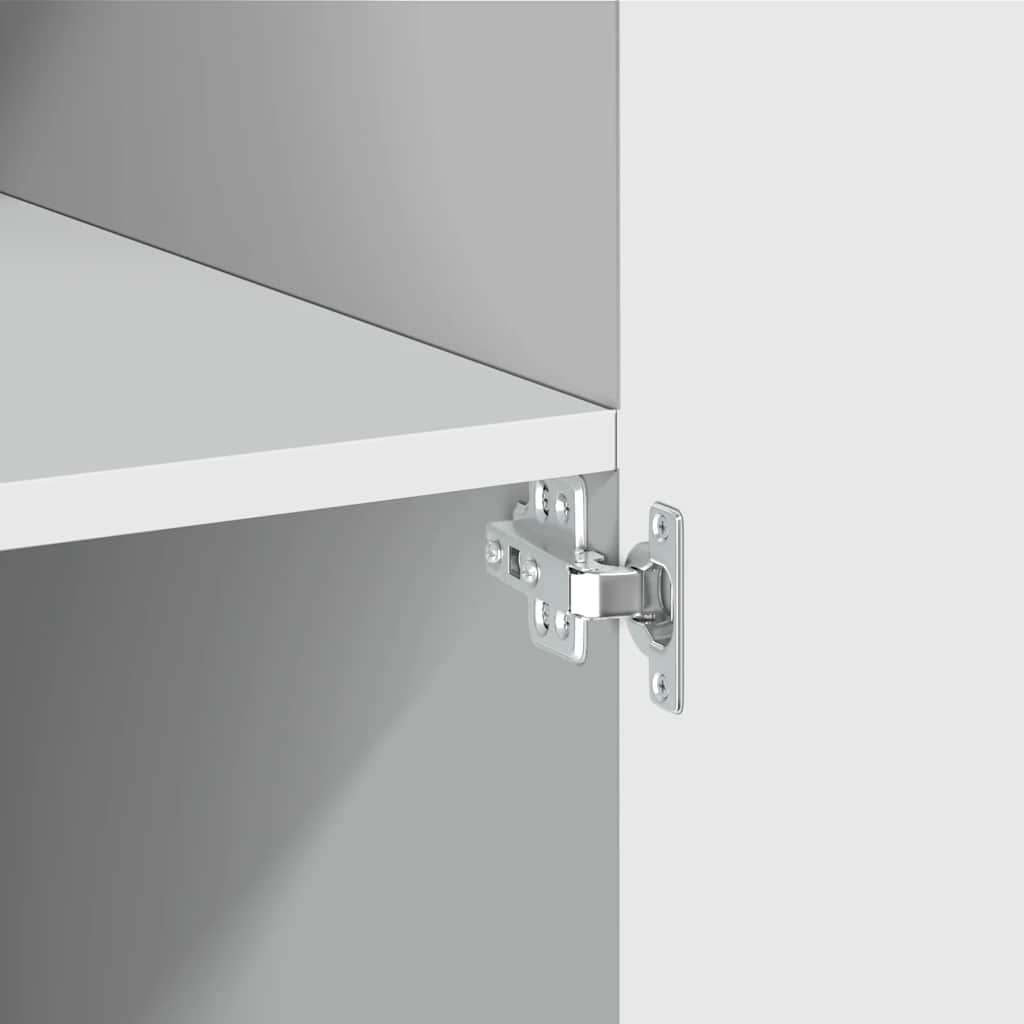 Oppbevaringsskap hvit 70x42,5x225 cm konstruert tre vidaXL