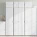 Oppbevaringsskap hvit 70x42,5x225 cm konstruert tre vidaXL