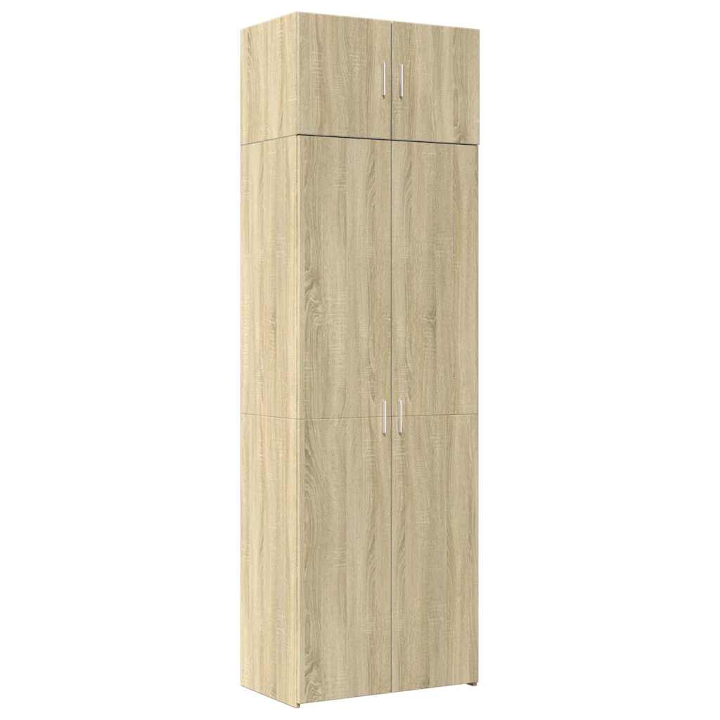 Oppbevaringsskap sonoma eik 70x42,5x225 cm konstruert tre vidaXL