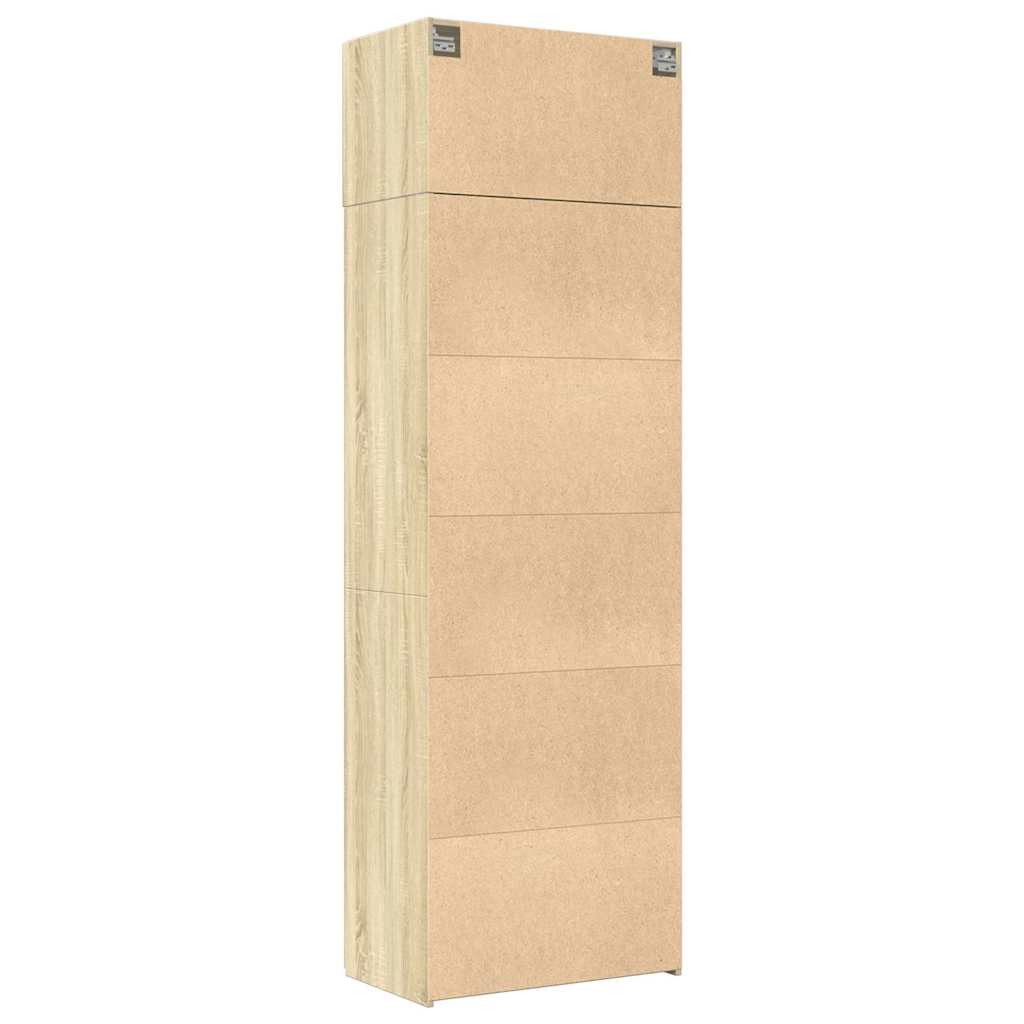 Oppbevaringsskap sonoma eik 70x42,5x225 cm konstruert tre vidaXL