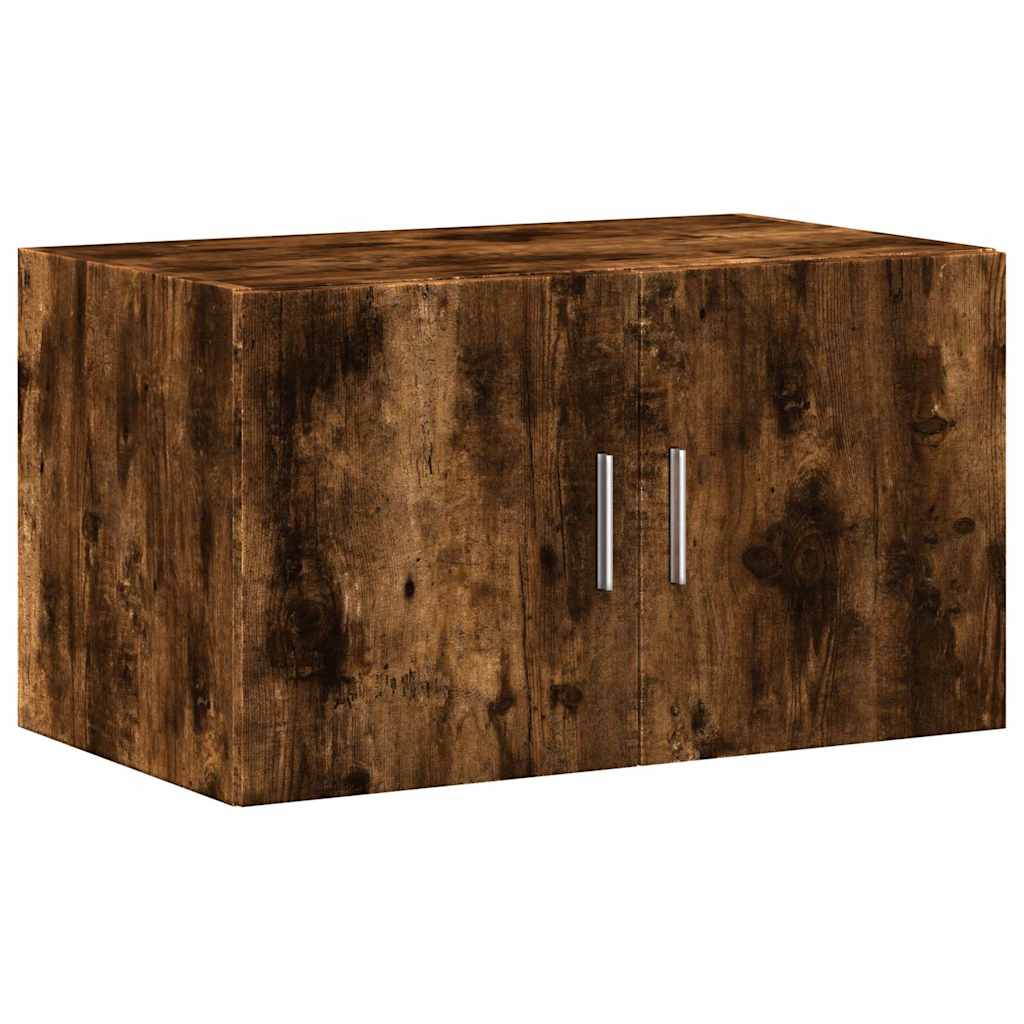 Oppbevaringsskap røkt eik 70x42,5x225 cm konstruert tre vidaXL