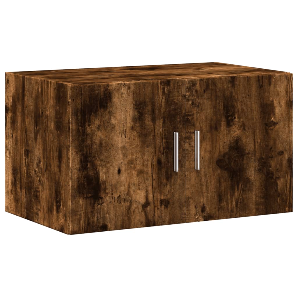 Oppbevaringsskap røkt eik 70x42,5x225 cm konstruert tre
