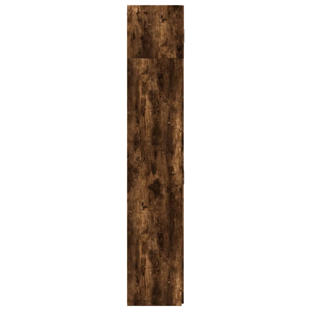 Oppbevaringsskap røkt eik 70x42,5x225 cm konstruert tre