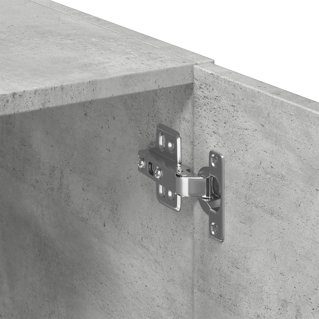 Oppbevaringsskap betonggrå 70x42,5x225 cm konstruert tre