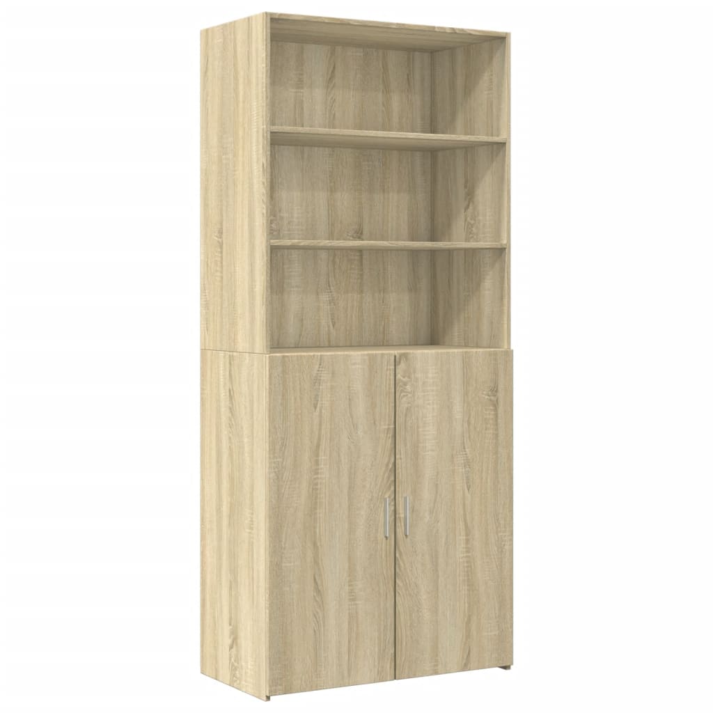 Oppbevaringsskap sonoma eik 80x42,5x225 cm konstruert tre