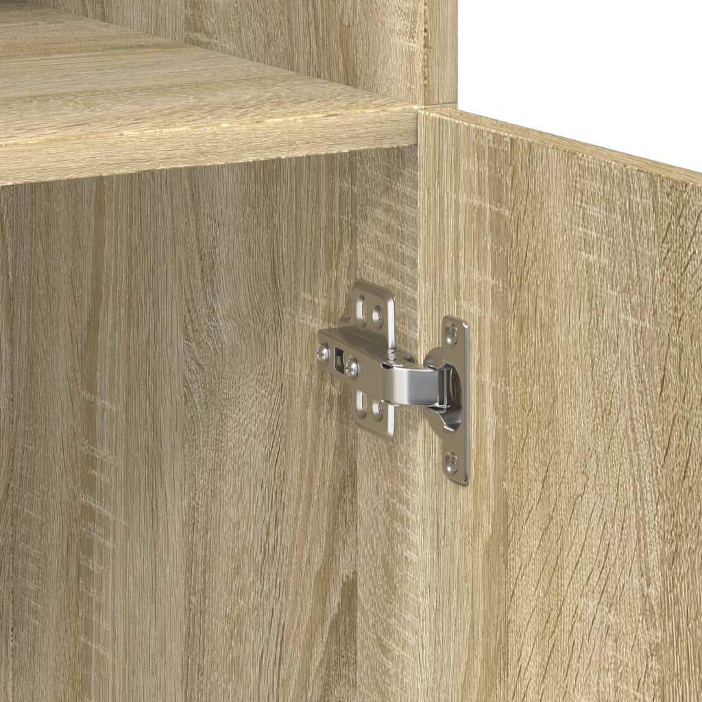 Oppbevaringsskap sonoma eik 80x42,5x225 cm konstruert tre