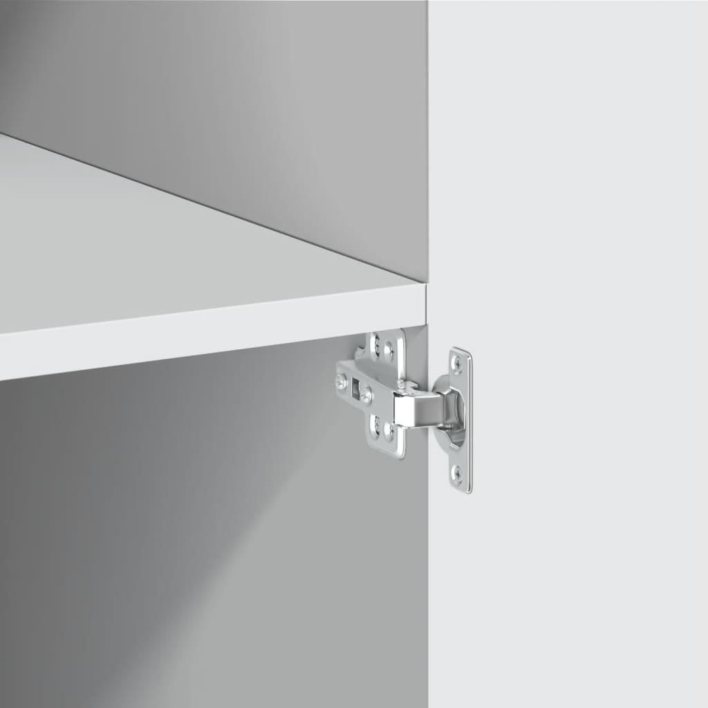 Oppbevaringsskap hvit 80x42,5x225 cm konstruert tre vidaXL
