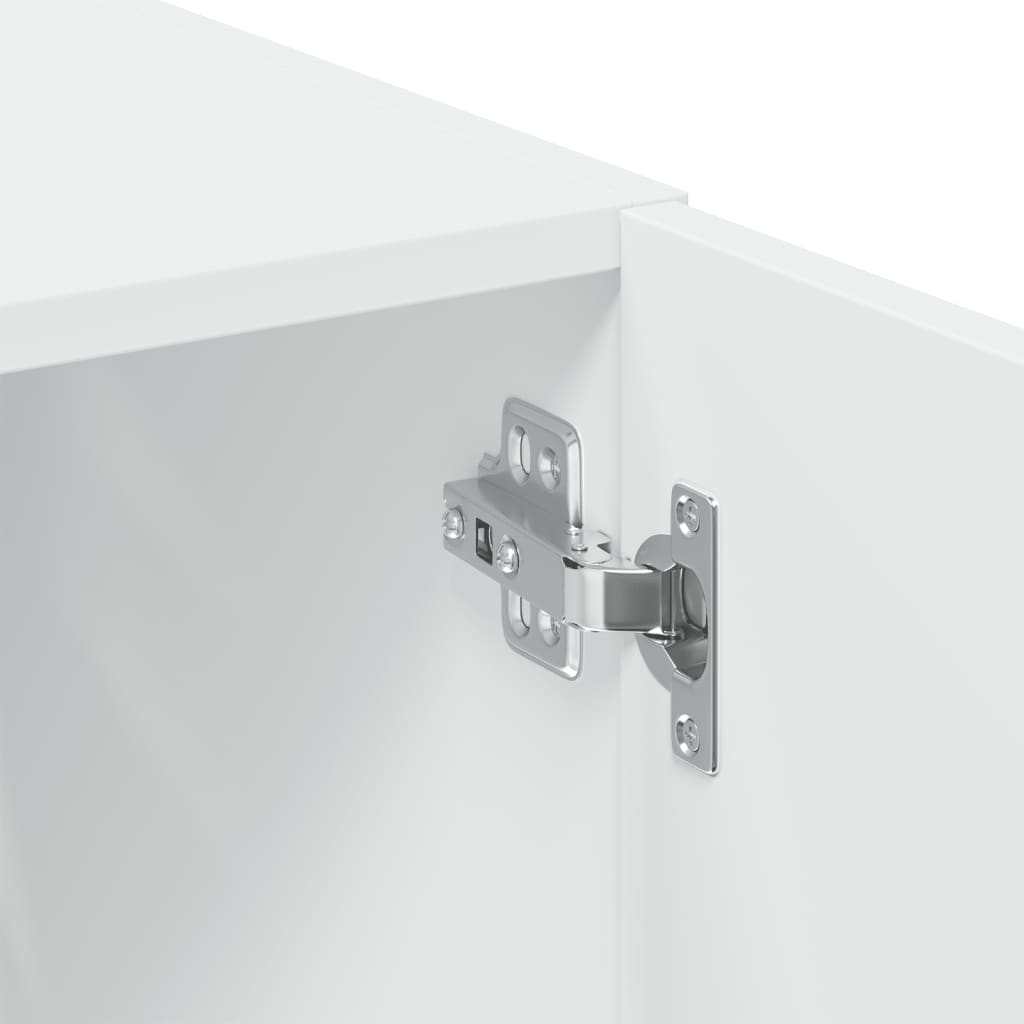 Oppbevaringsskap hvit 80x42,5x225 cm konstruert tre vidaXL
