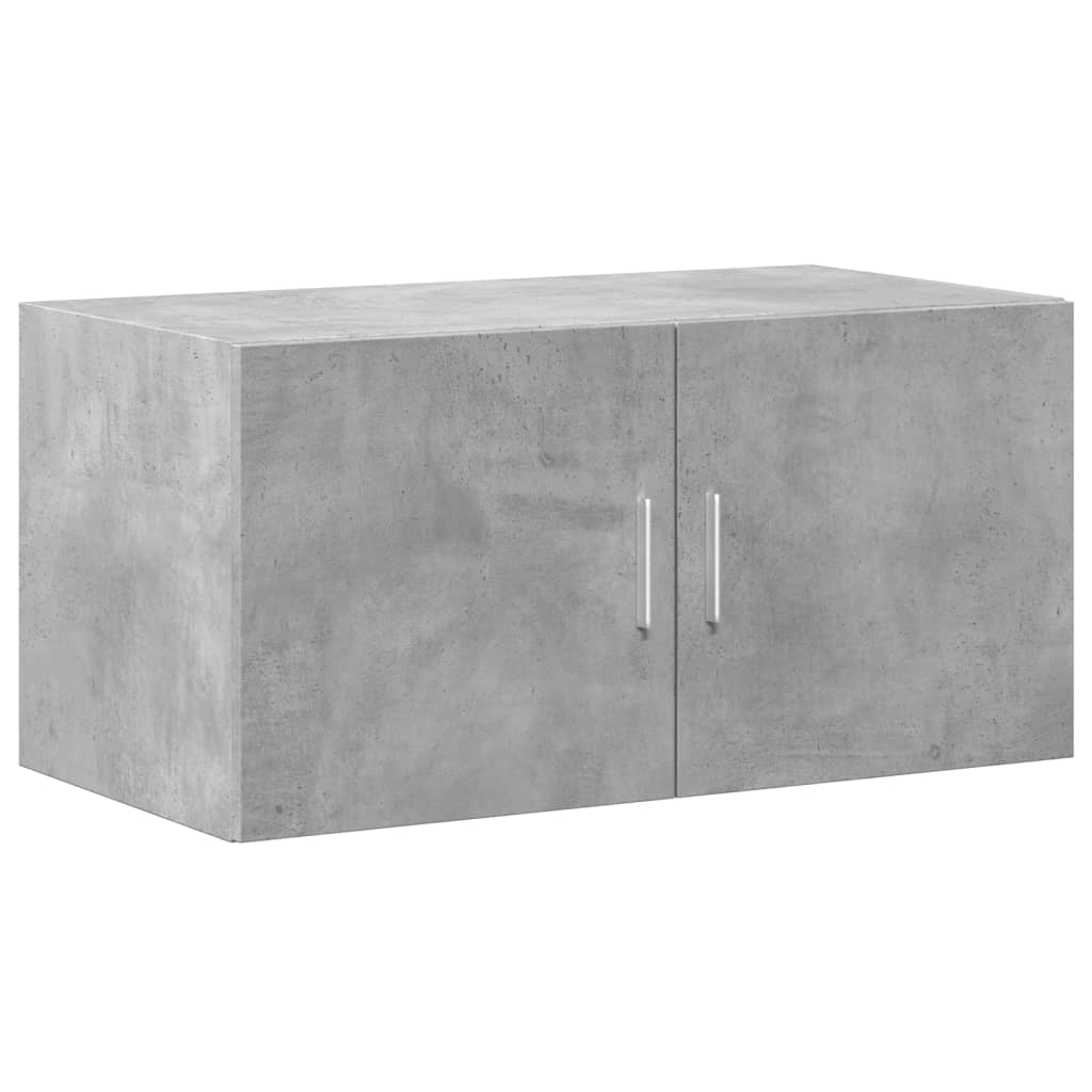 Oppbevaringsskap betonggrå 80x42,5x225 cm konstruert tre vidaXL