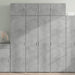 Oppbevaringsskap betonggrå 80x42,5x225 cm konstruert tre vidaXL