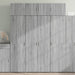 Oppbevaringsskap grå sonoma 80x42,5x225 cm konstruert tre vidaXL