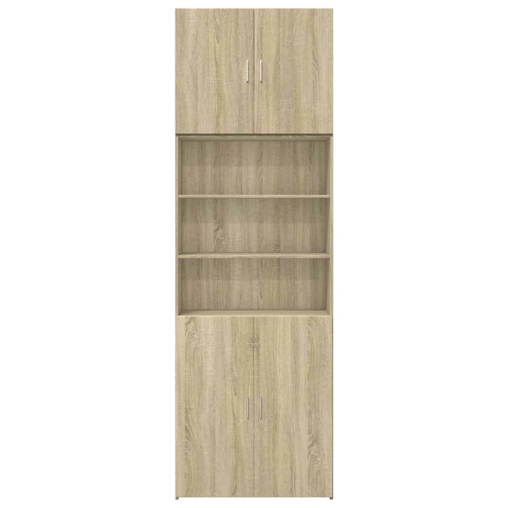 Highboard sonoma eik 80x42,5x249 cm konstruert tre