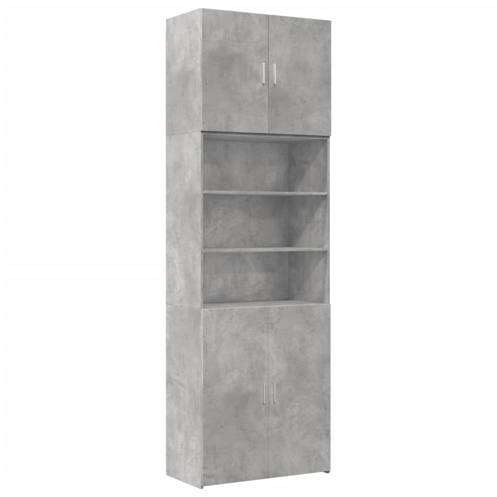 Highboard betonggrå 80x42,5x249 cm konstruert tre vidaXL