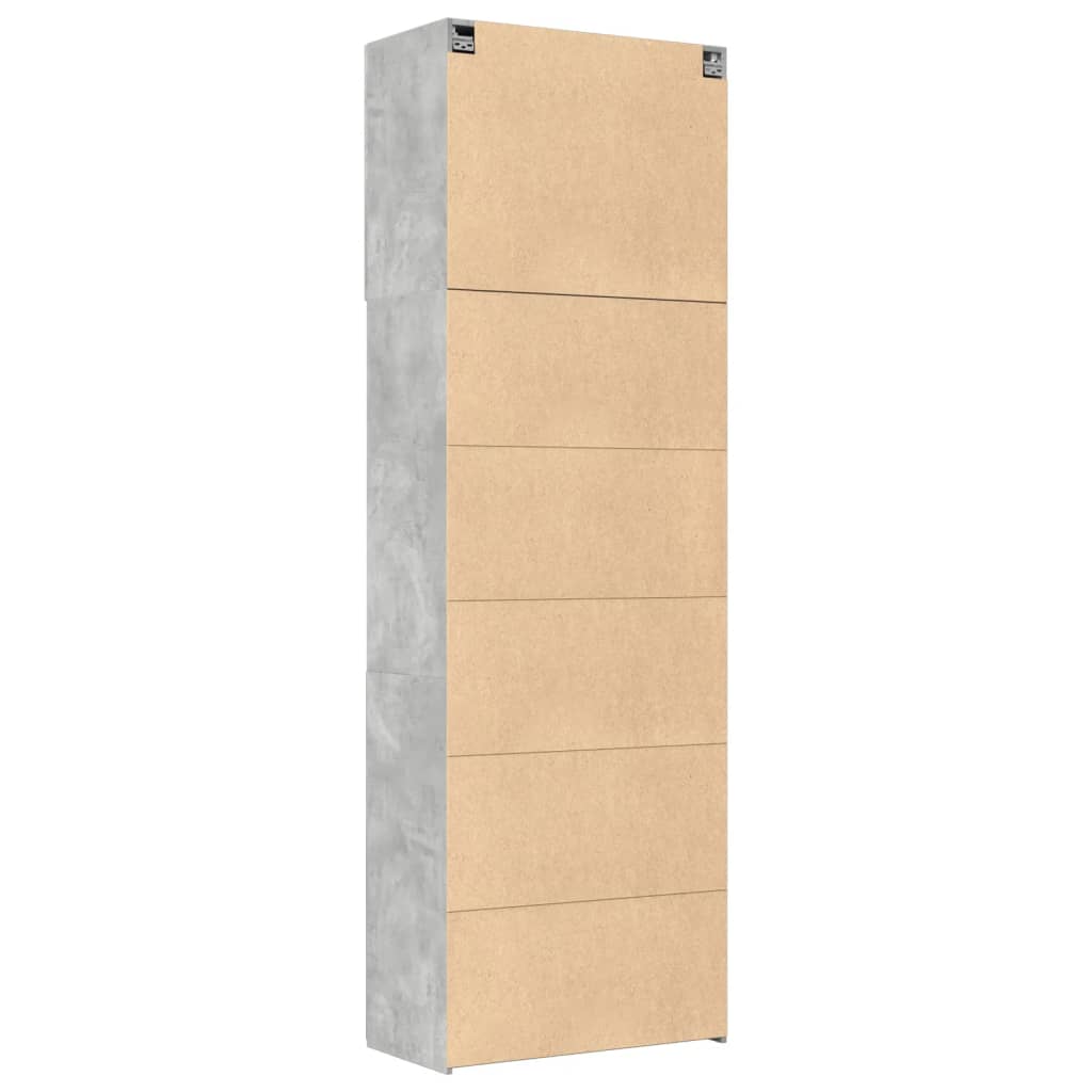 Highboard betonggrå 80x42,5x249 cm konstruert tre vidaXL
