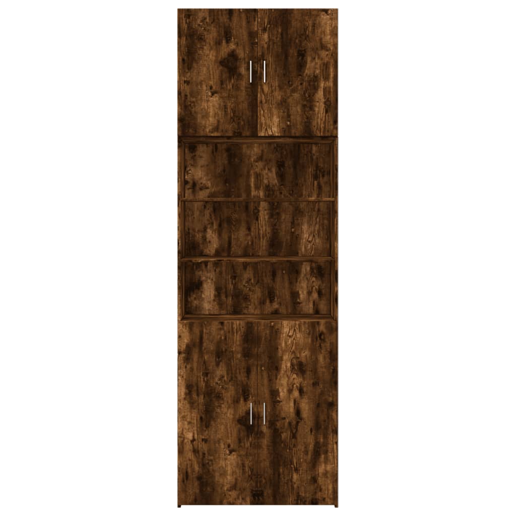 Highboard røkt eik 80x42,5x249 cm konstruert tre