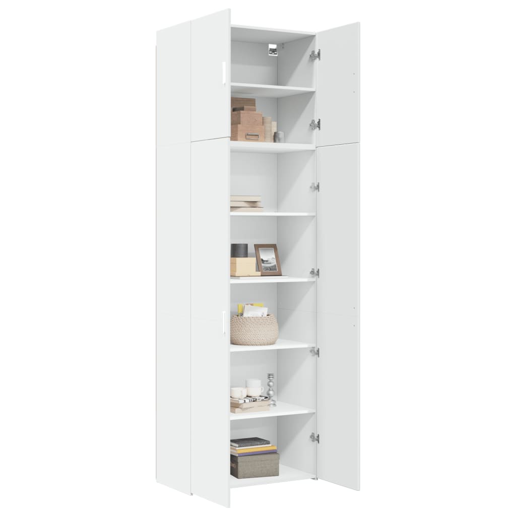 Highboard hvit 80x42,5x249 cm konstruert tre vidaXL