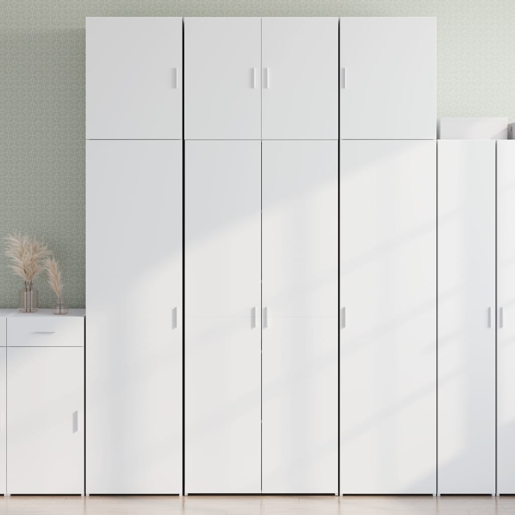 Highboard hvit 80x42,5x249 cm konstruert tre vidaXL