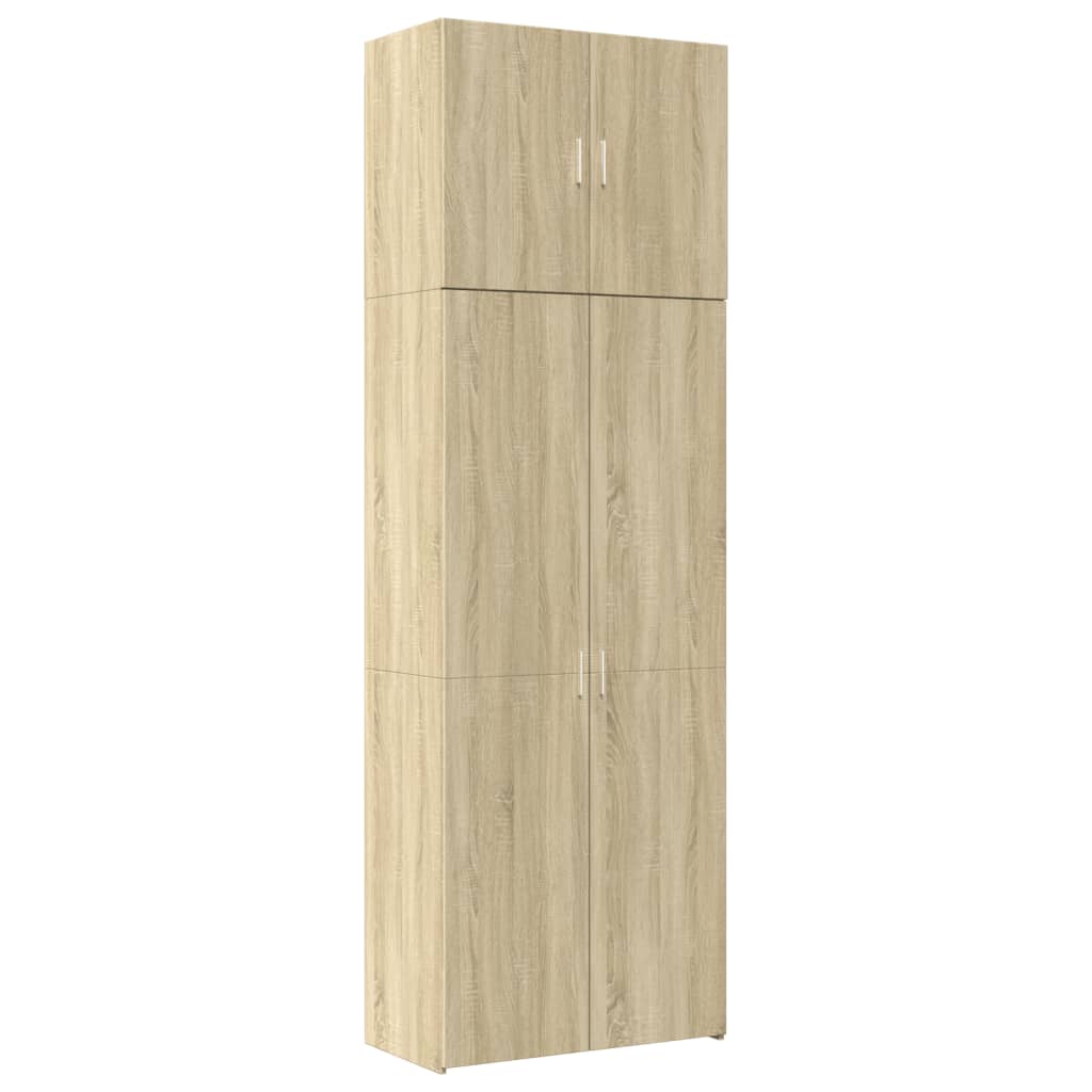 Highboard sonoma eik 80x42,5x249 cm konstruert tre vidaXL