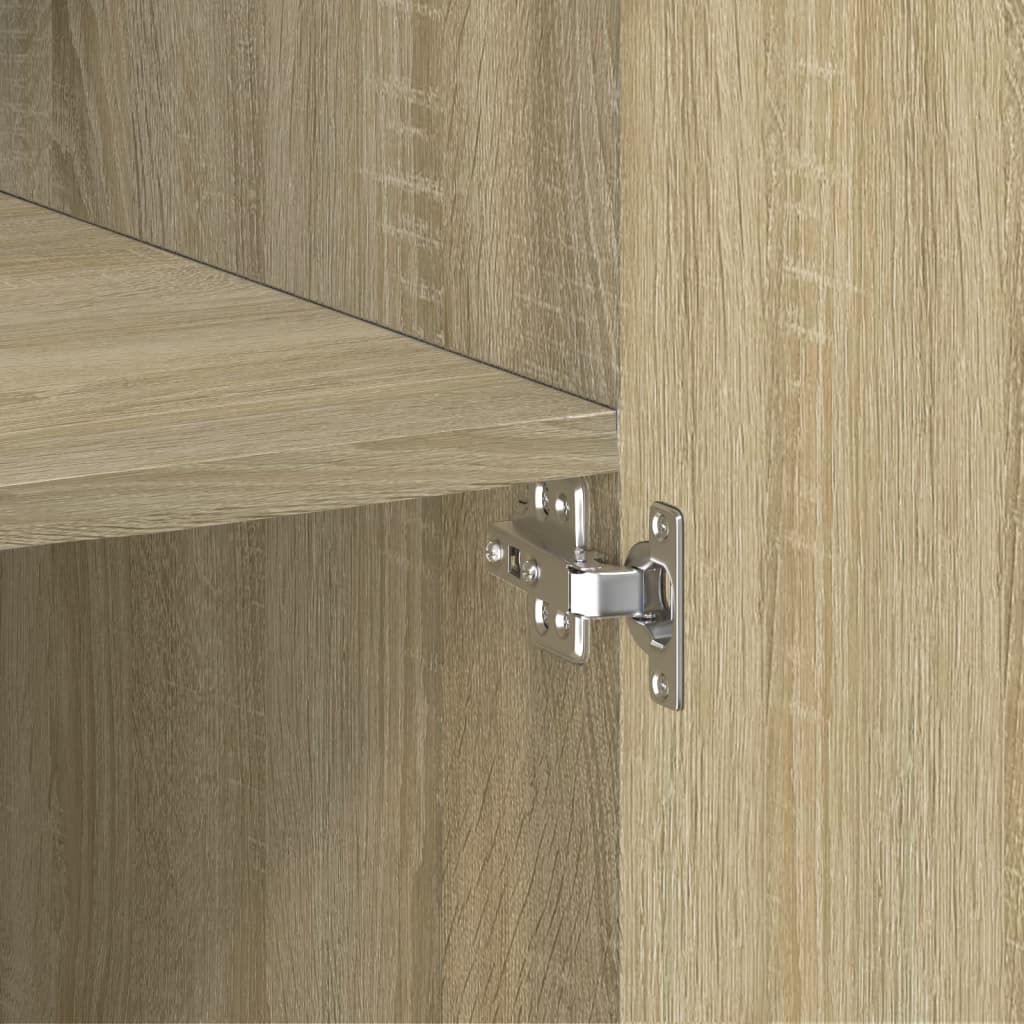 Highboard sonoma eik 80x42,5x249 cm konstruert tre vidaXL