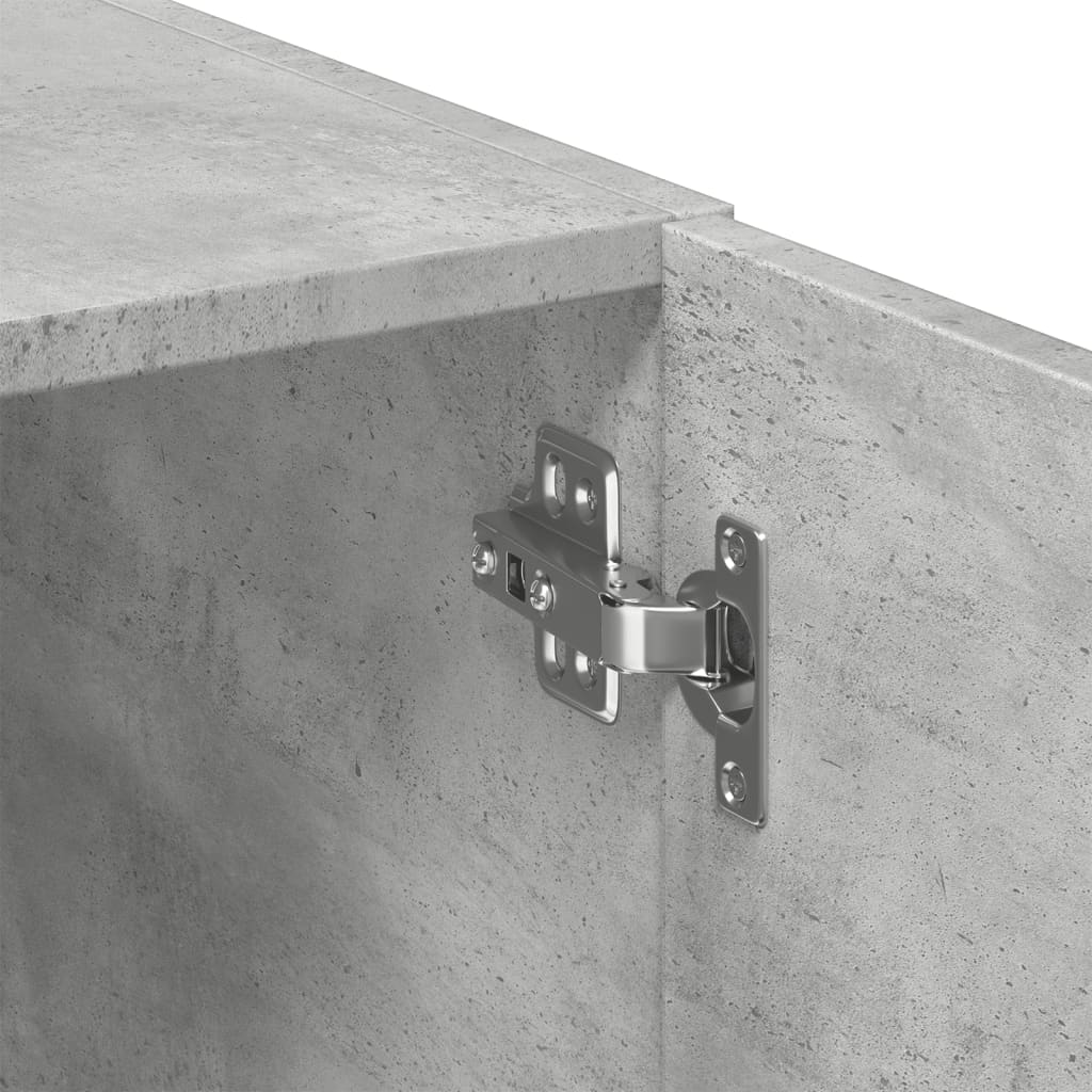 Highboard betonggrå 80x42,5x249 cm konstruert tre vidaXL