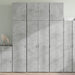 Highboard betonggrå 80x42,5x249 cm konstruert tre vidaXL