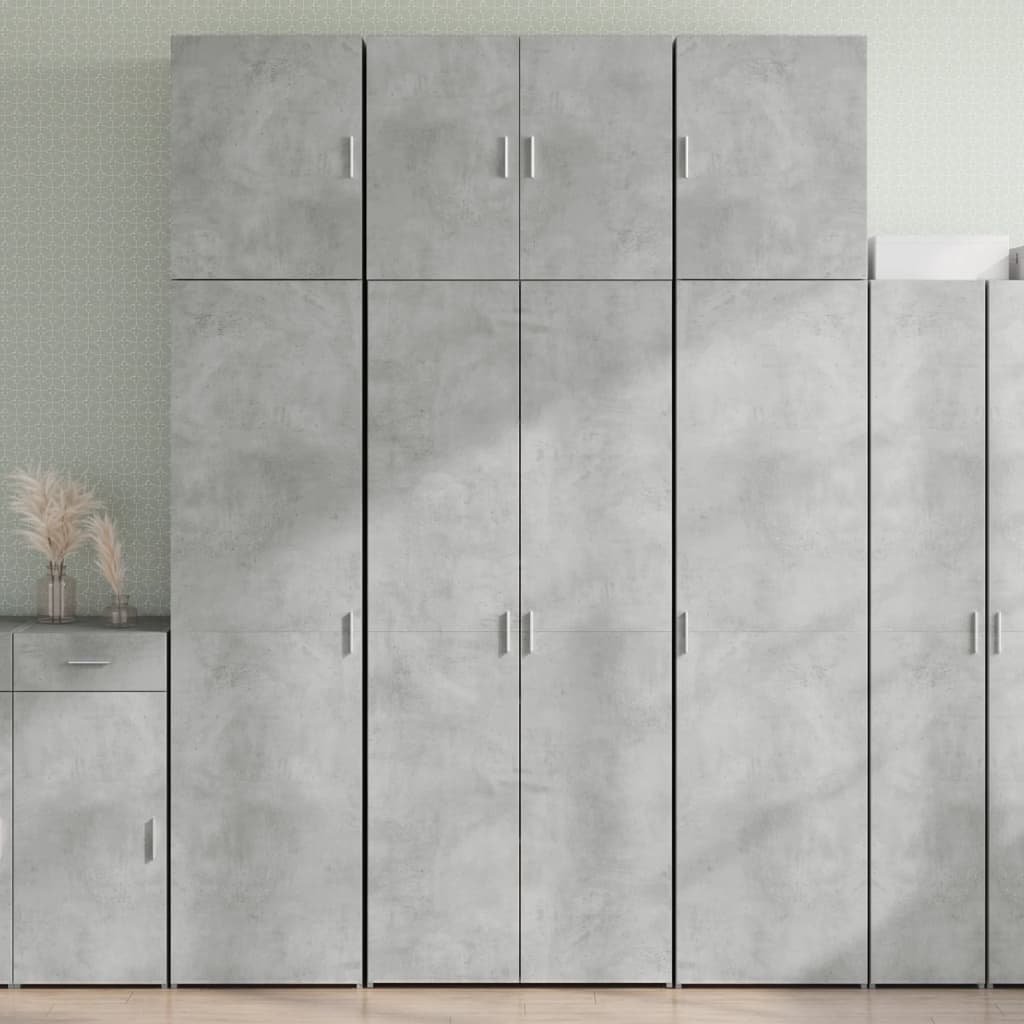 Highboard betonggrå 80x42,5x249 cm konstruert tre vidaXL