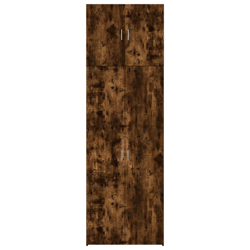 Highboard røkt eik 80x42,5x249 cm konstruert tre vidaXL