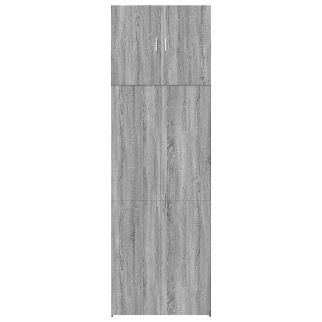 Highboard grå sonoma 80x42,5x249 cm konstruert tre vidaXL