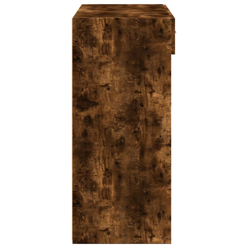 Hylle røkt eik 80x42,5x124 cm konstruert tre