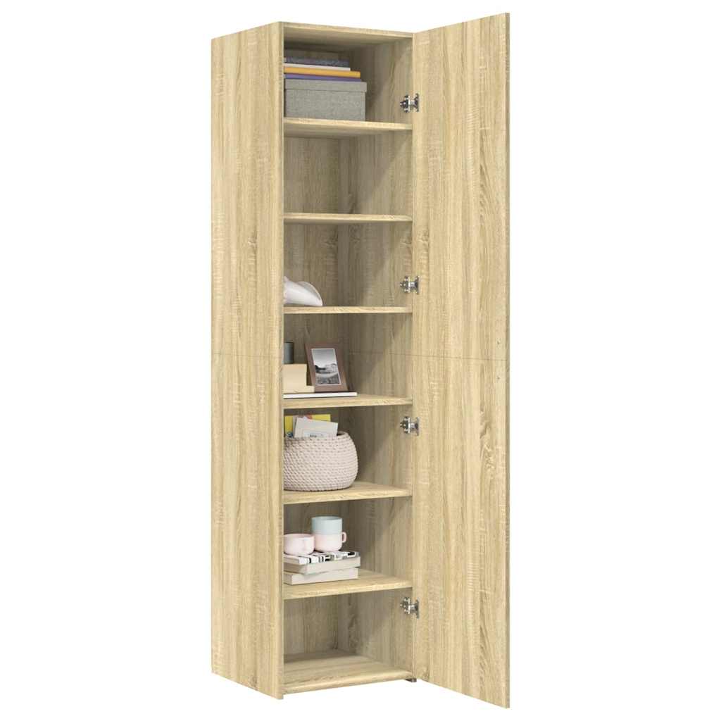 Hylle sonoma eik 45x42,5x185 cm konstruert tre