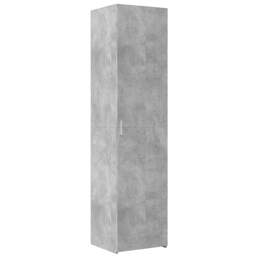 Hylle betonggrå 45x42,5x185 cm konstruert tre