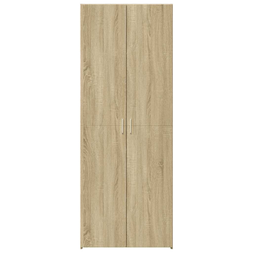 Highboard sonoma eik 70x42,5x185 cm konstruert tre