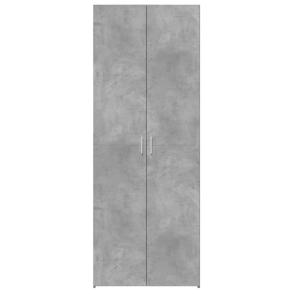 Highboard betonggrå 70x42,5x185 cm konstruert tre