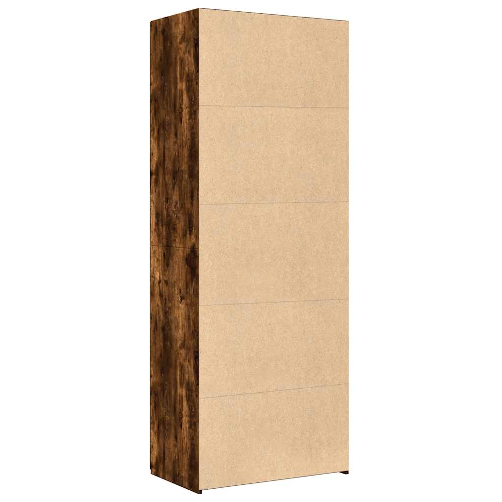 Highboard røkt eik 70x42,5x185 cm konstruert tre