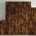 Highboard røkt eik 70x42,5x185 cm konstruert tre