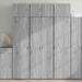 Highboard grå sonoma 70x42,5x185 cm konstruert tre