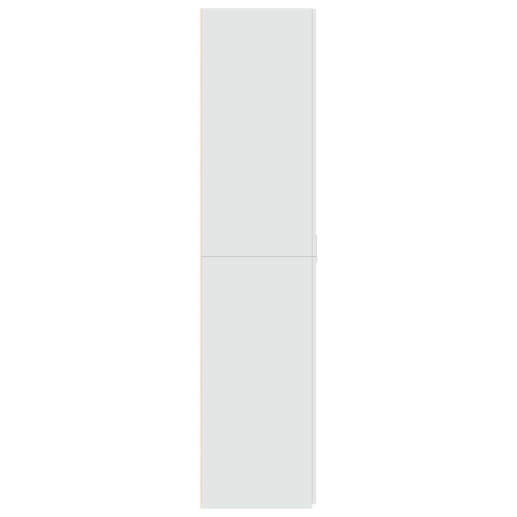 Highboard hvit 80x42,5x185 cm konstruert tre
