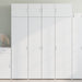 Highboard hvit 80x42,5x185 cm konstruert tre