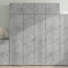 Highboard betonggrå 80x42,5x185 cm konstruert tre
